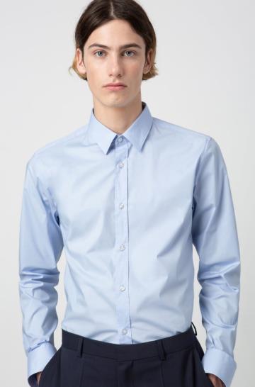 Koszula HUGO Extra Slim Fit Głęboka Niebieskie Męskie (Pl06271)